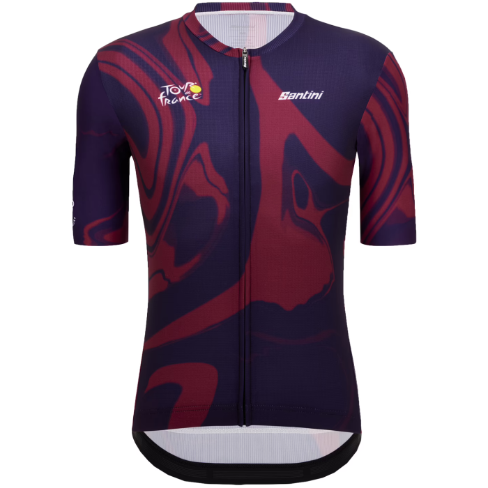 2023 TOUR DE FRANCE BORDEAUX Cycling Short Sleeve Jesey And Bib Shorts Set RED - BLUE