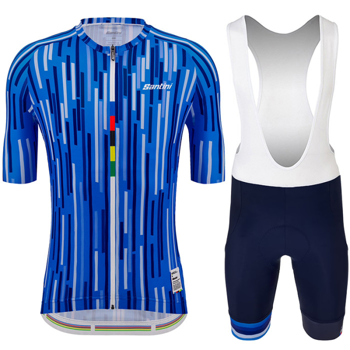 2023 GRANDI CAMPIONI 1962 SALO' DEL GARDA Cycling Short Sleeve Jesey And Bib Shorts Set BLUE