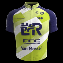 2023 EFC - L&R - Van Mossel Cycling Team Cycling Short Sleeve Jesey And Bib Shorts Set