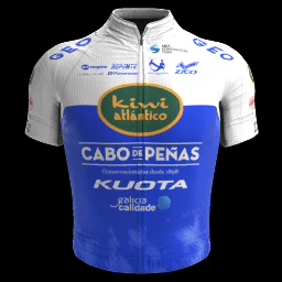 2023 Kiwi Atlántico - Cabo de Peñas Cycling Team Cycling Short Sleeve Jesey And Bib Shorts Set