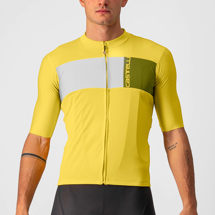 Castelli Prologo 7 cycling jersey - Yellow white