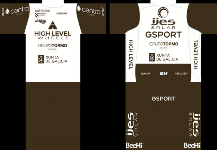 2023 High Level - GSport - Grupo Tormo Cycling Team Cycling Short Sleeve Jesey And Bib Shorts Set