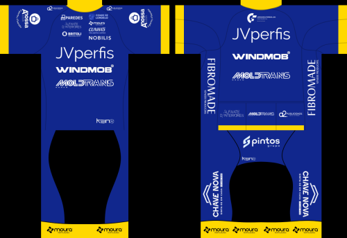 2023 JV Perfis - Windmob Cycling Team Cycling Short Sleeve Jesey And Bib Shorts Set