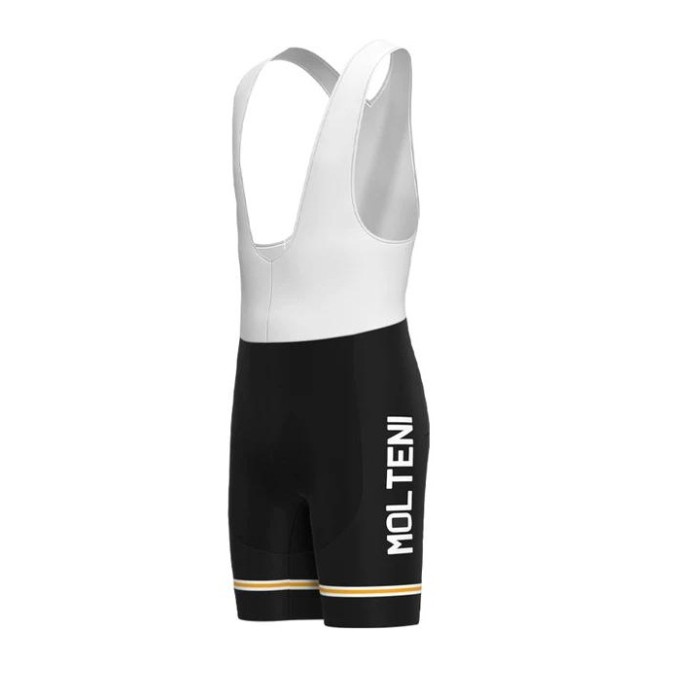 Molteni Black Retro Cycling Jersey And Bib Shorts Set