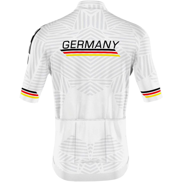 2023 GERMAN NATIONAL TEAM Cycling Short Sleeve Jersey And Bib Shorts Set  WHITE