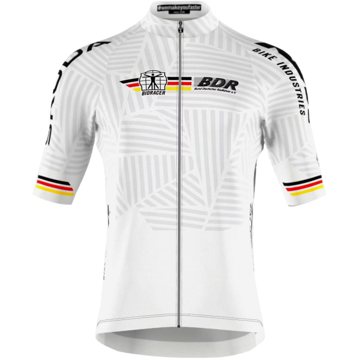 2023 GERMAN NATIONAL TEAM Cycling Short Sleeve Jersey And Bib Shorts Set  WHITE