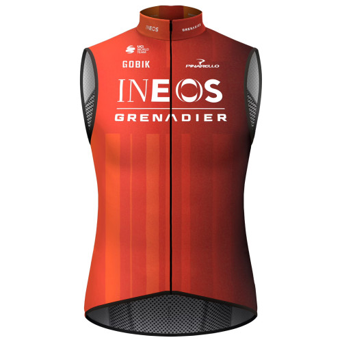 INEOS GRENADIERS WIND VEST 2024 RED - BLACK