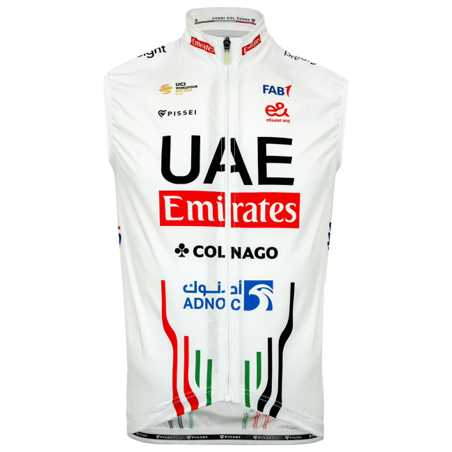 UAE TEAM EMIRATES WIND VEST 2024 BLACK - WHITE