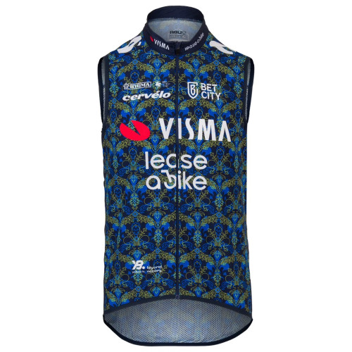 TEAM VISMA-LEASE A BIKE WIND VEST TDF 2024 BLUE