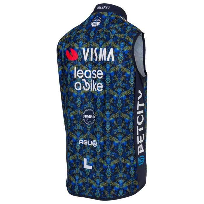 TEAM VISMA-LEASE A BIKE WIND VEST TDF 2024 BLUE