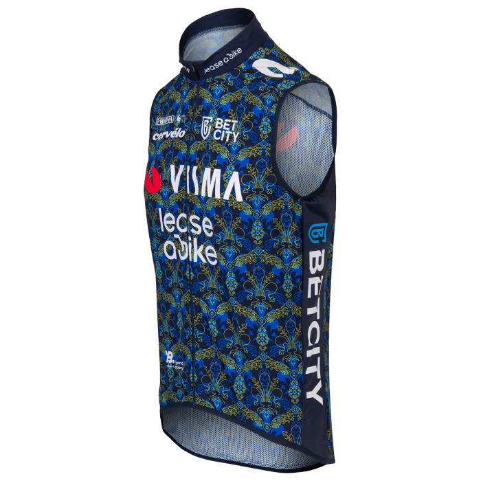 TEAM VISMA-LEASE A BIKE WIND VEST TDF 2024 BLUE