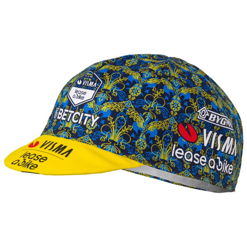 TEAM VISMA-LEASE A BIKE PODIUM FLAT CAP TDF 2024 BLUE