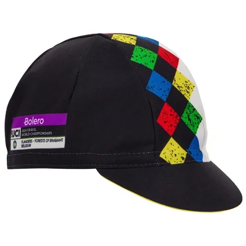 UCI GRAVEL WORLD CHAMPIONSHIPS CYCLING CAP 2024 MULTICOLORED - BLACK