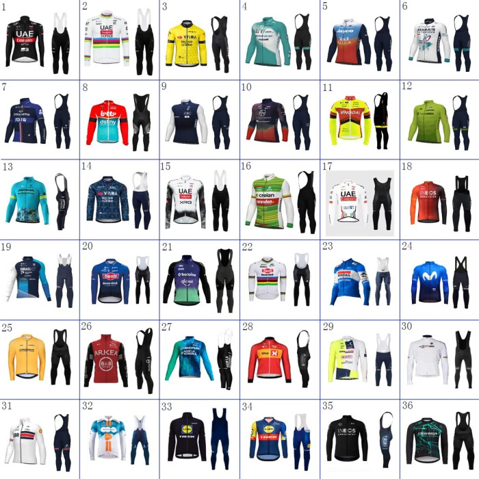 2025  CYCLING Jersey Cycling Long Sleeve Jersey bib pants Bicycle Jersey