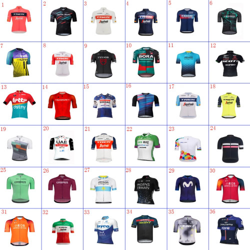 Mens Cycling Team Cycling Short Sleeves Jersey Riding Top Bicycle Jersey