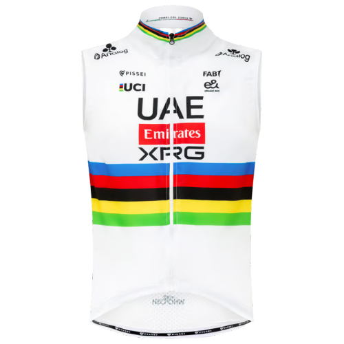 Pissei UAE TEAM EMIRATES - XRG Wind Vest World Champion 2026 white