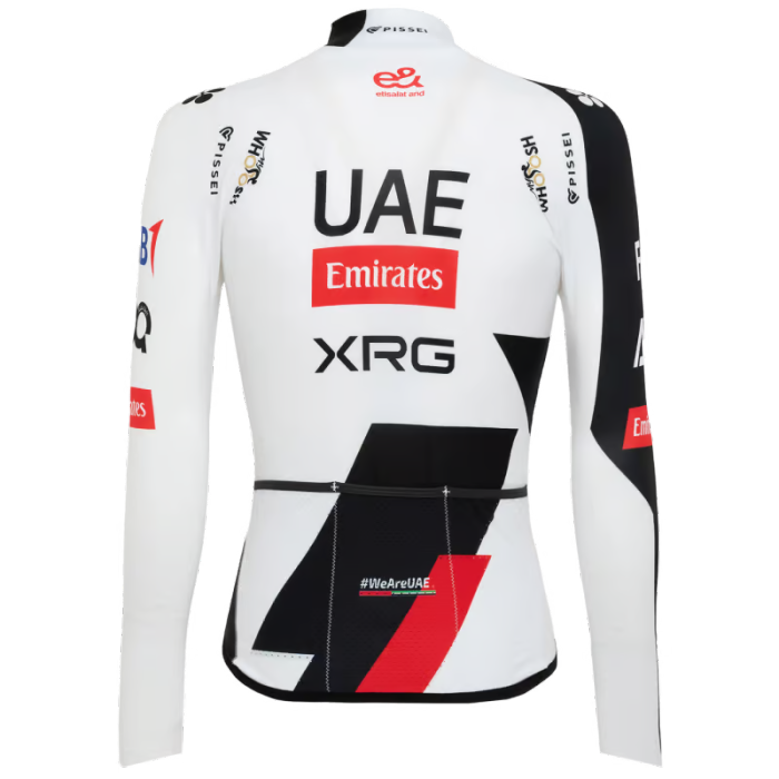 Pissei UAE TEAM EMIRATES-XRG Long Sleeve Jersey Race 2026 white black