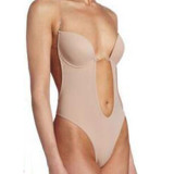 Women Underwear Sexy Invisible Bra Push Up Ladies Backless Bodysuit Clear Strap Lingerie Bralet Plus Size One Piece Underwear