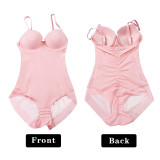 Bodysuit Women Shapewear Body Shaper With Cup Belly Sheath Waist Trainer Reductive Slimming Underwear