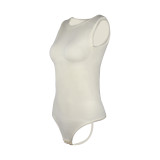 Tiktok Hot Selling Ladies Seamless Black Sleeveless Sculpting Slimming Body Shaper Sleeve less Shapewear Bodysuit For Women