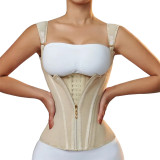 Hourglass design tummy control waist trainer vest with adjustable shoulder strap slimming shapers abdomen shapewear for women