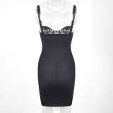 Corset dresses 2024 strapless shapewear women's  bodysuit ladies tummy control built-in black shapewear dress