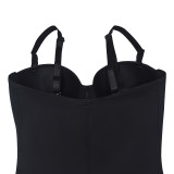 Corset dresses 2024 strapless shapewear women's  bodysuit ladies tummy control built-in black shapewear dress
