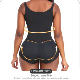 New design sculpt waist trainer silicone butt hook and zip waist trainer body shaper girdles for women elastic waist trainer