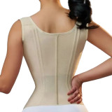 Hourglass design tummy control waist trainer vest with adjustable shoulder strap slimming shapers abdomen shapewear for women