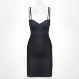 Corset dresses 2024 strapless shapewear women's  bodysuit ladies tummy control built-in black shapewear dress