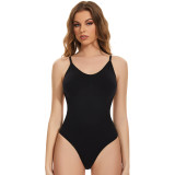 Adjust Shoulder Straps High Elasticity Shaping Comfortable And Versatile Sexy Backless Thong Women's New Sexy Underwear Bodysuit