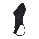 Elastic Breathable Fabric U-Shaped Neckline Crotch With Buckle Thin And Elastic Long Sleeves Butt Lift Thong Shapewear For Women