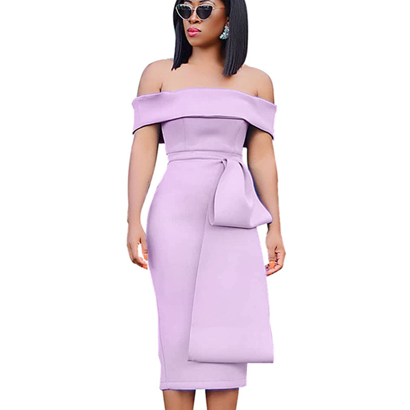 light purple ruffle dress
