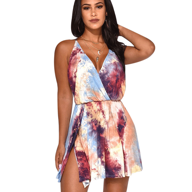 purple romper shorts