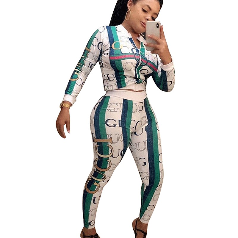 Us 11 48 Green Wholesale Autumn 2 Pieces Casual Sets For Women