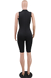 Black Sexy Polyester Sleeveless Bodycon Jumpsuit YF8532