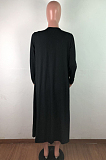 Casual Nylon Coat pit hanging skirt over coat medium length  two-piece skirt set QZ4211