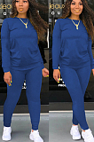 Yellow Casual Polyester Long Sleeve Round Neck Tee Top Long Pants Sets SN3821