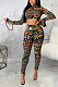 Casual Long Sleeve Healthy Fabric Hollow Out Crop Top Long Pants Sets SMR9657