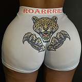 Sexy Knitted Crochet Animal Graphic Mid Waist Shorts LS6367