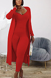 Casual Cotton Sleeveless Cold Shoulder Rib-Knit Cami Jumpsuit Ribbed long-sleeved coat TRS1068