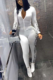 Stand Collar Long Sleeve Sexy Cute Bodycon Jumpsuit 