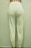 Casual Cotton Blend Letter Long Pants BN9249