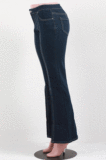 Casual Polyester High Waist Flare Leg Pants Jeans TK6105
