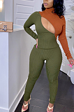 Sexy Night Out Crochet High Neck Long Sleeve Hollow Out Pants Sets