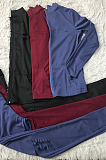 Casual Sporty Simplee Long Sleeve Elastic Waist Utility Blouse Long Pants Sets HG063