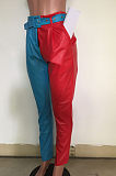 Casual Modest Elegant Long Sleeve Lapel Neck Utility Blouse Pants Sets F8241