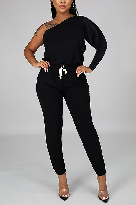 Casual fashion solid color hot style leggings jumpsuit ED8287