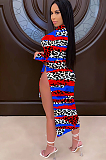 Sexy Leopard Print Waist Keyhole and Lace-up Side Dress YFS3549