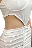 Sexy halter dress club chest wrap XZ3646